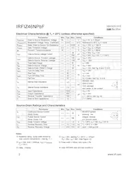 IRFIZ46NPBF 데이터 시트 페이지 2