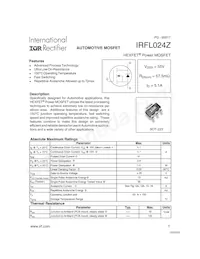 IRFL024Z Datenblatt Cover