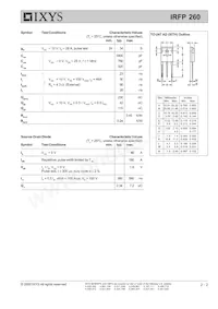 IRFP260 Datasheet Page 2