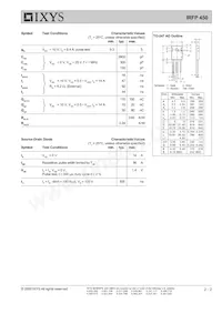 IRFP450 Datasheet Page 2