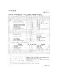 IRFR1205TRR Datasheet Page 2