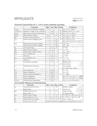 IRFR2307Z數據表 頁面 2