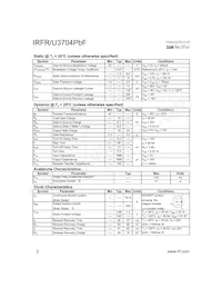 IRFR3704TRRPBF Datasheet Page 2