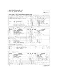 IRFR3707TRLPBF Datasheet Page 2