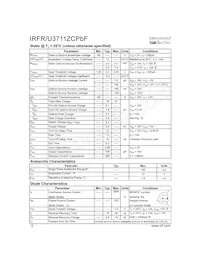 IRFR3711ZCTRPBF數據表 頁面 2