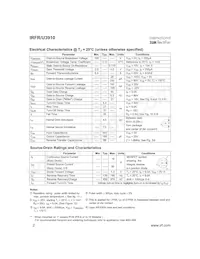 IRFR3910TRR Datasheet Page 2