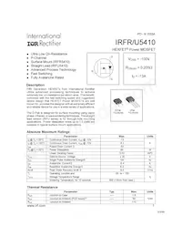 IRFR5410TRR Datenblatt Cover