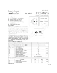 IRFR6215TRR Datasheet Cover