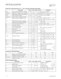 IRFS4228TRLPBF Datasheet Page 2