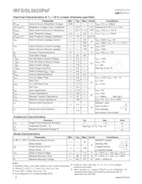 IRFS5620PBF Datasheet Page 2