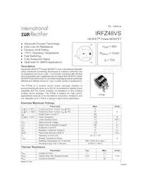 IRFZ48VS Datenblatt Cover