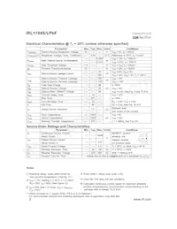 IRL1104STRLPBF Datasheet Page 2