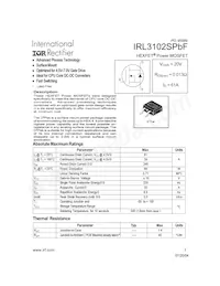 IRL3102STRLPBF Datasheet Copertura
