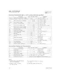 IRL3202PBF數據表 頁面 2