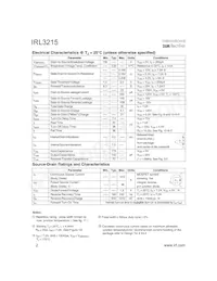 IRL3215 Datasheet Page 2