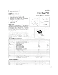 IRL3302PBF Datasheet Cover
