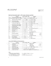 IRL3303PBF Datasheet Page 2