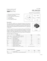 IRL5602STRR Datasheet Cover