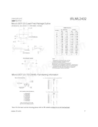 IRLML2402TR Datasheet Page 7