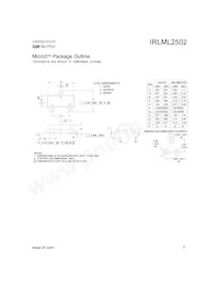 IRLML2502TR Datasheet Page 7