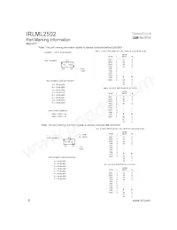 IRLML2502TR Datasheet Page 8