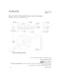 IRLML6402TR Datasheet Page 8