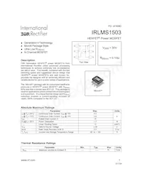 IRLMS1503TR Datasheet Cover