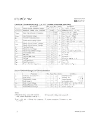 IRLMS6702TR數據表 頁面 2