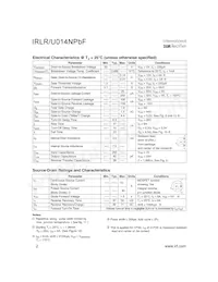 IRLR014NTRPBF Datasheet Pagina 2