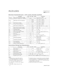 IRLR2905TRR Datasheet Page 2