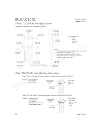 IRLR7807ZTR Datasheet Page 10
