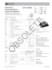 IXFE180N20 Datasheet Cover
