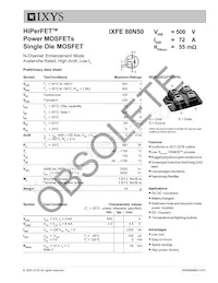 IXFE80N50 Datasheet Cover