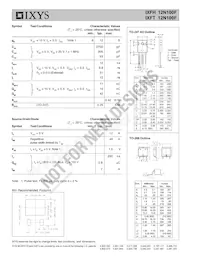 IXFH12N100F Datenblatt Seite 2