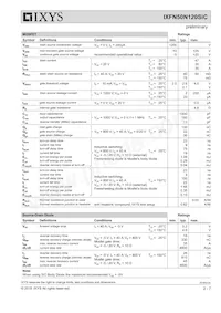 IXFN50N120SIC Datasheet Page 2