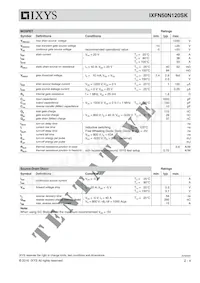 IXFN50N120SK Datasheet Pagina 2