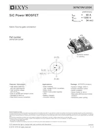 IXFN70N120SK Datasheet Cover
