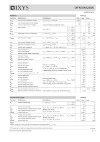 IXFN70N120SK Datasheet Pagina 2