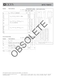 IXTC75N10 Datasheet Page 2