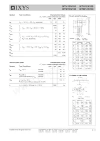 IXTH12N120 Datasheet Page 2