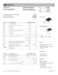 IXTV110N25TS Datenblatt Cover