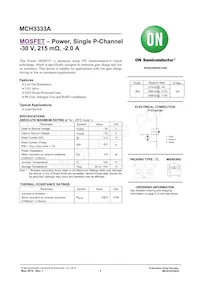 MCH3333A-TL-H Datasheet Copertura
