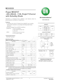 MCH5839-TL-W Datasheet Cover