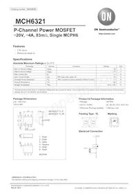 MCH6321-TL-W Datasheet Cover