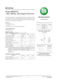 MCH6344-TL-W Datasheet Cover