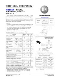MGSF1N03LT3G Datasheet Cover