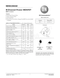 NDD03N80ZT4G Datasheet Cover