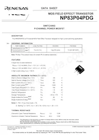 NP83P04PDG-E1-AY Datasheet Page 3