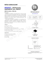 NTB150N65S3HF Datasheet Cover