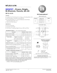 NTJS3157NT4G Datasheet Cover